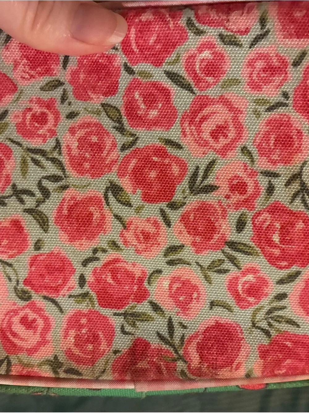 SweetHoney Cherry-Print lunch tote with Pink Trim